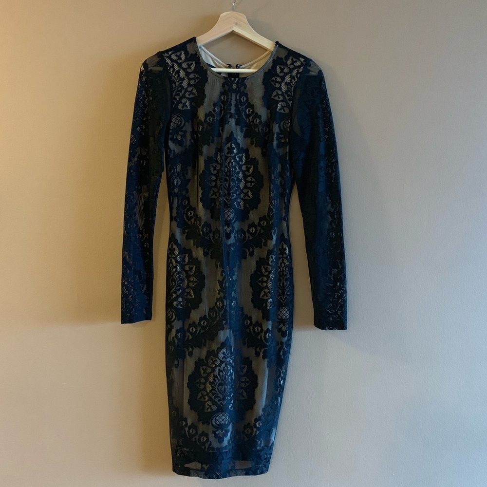Bebe Black lace dress